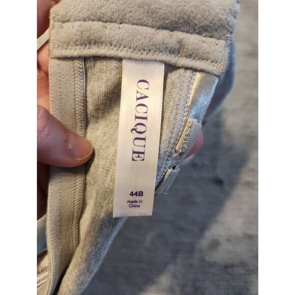 Cacique Size 44B Lightly Lined Tshirt Bra Gray - Picture 3 of 3